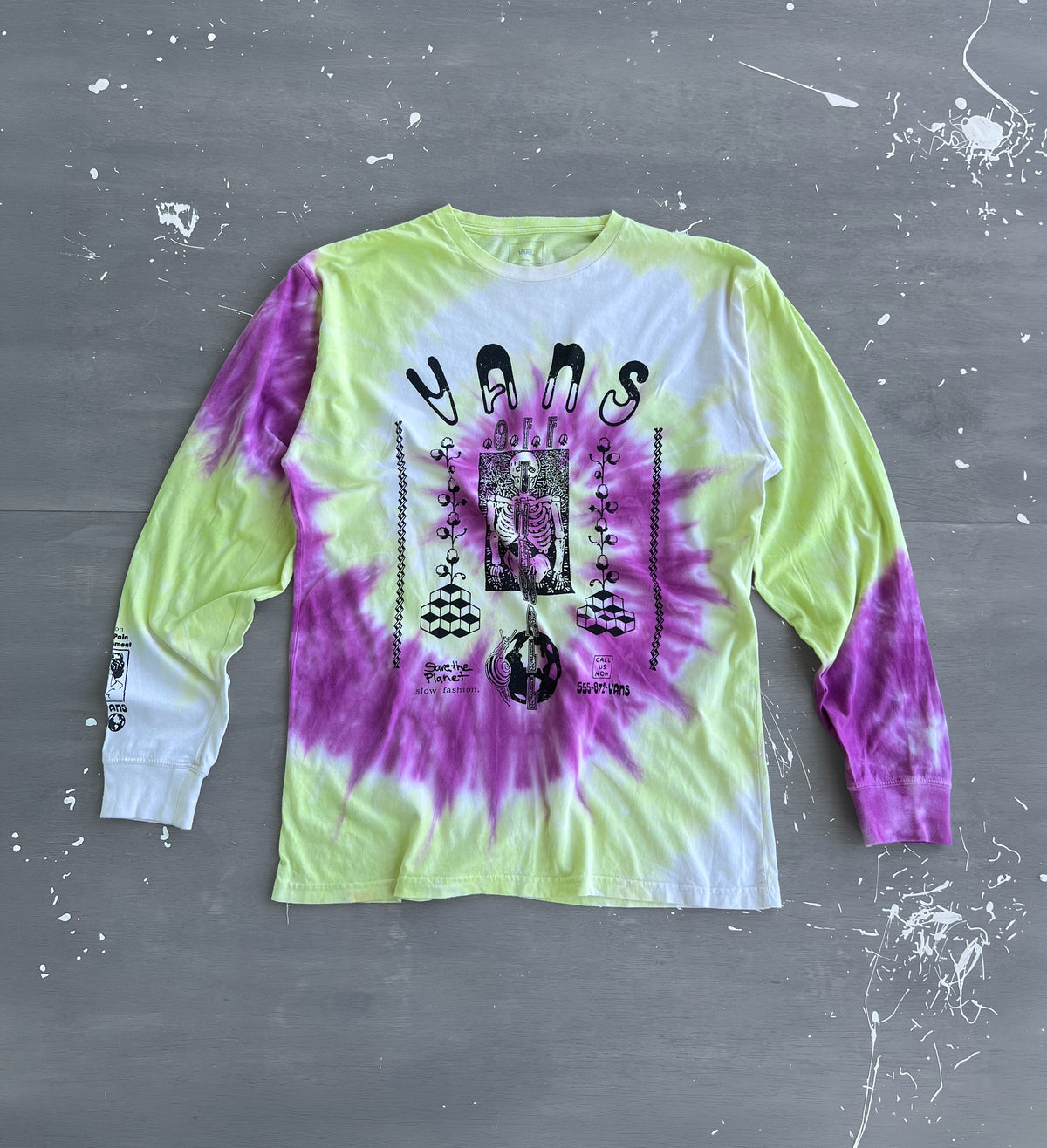 Vans Slow Fashion Skeleton Tie-Dye - L