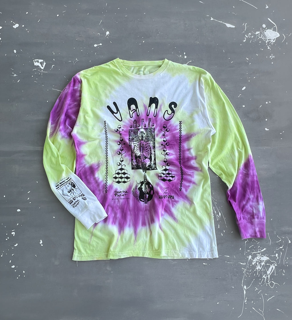 Vans Slow Fashion Skeleton Tie-Dye - L