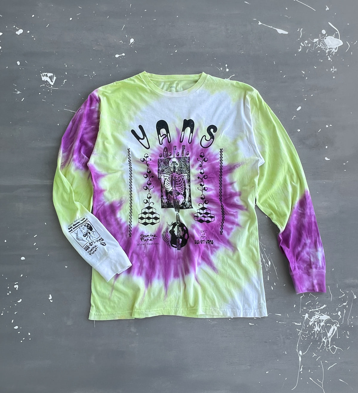 Vans Slow Fashion Skeleton Tie-Dye - L