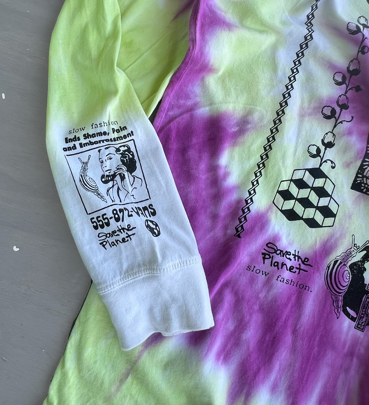 Vans Slow Fashion Skeleton Tie-Dye - L